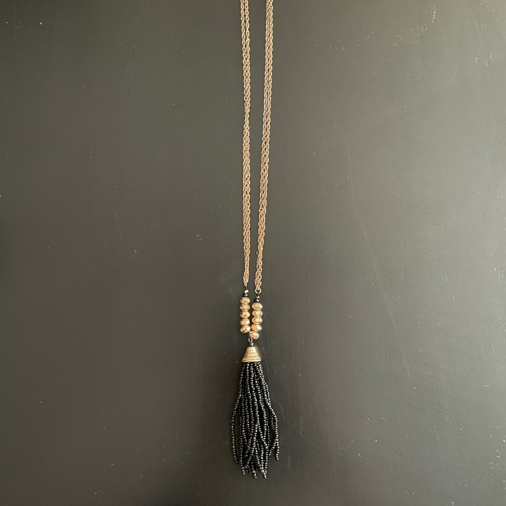 Black and gold necklace